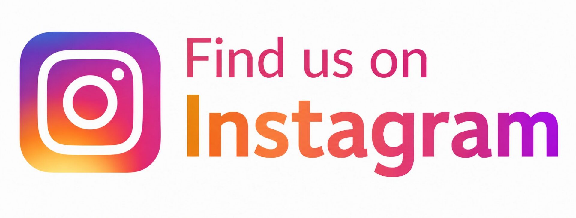 find us Instagram ".